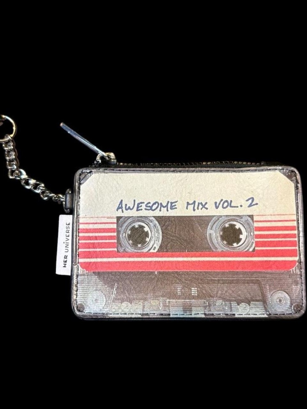 Marvel Awesome Mix Vol. 2 Retro Cassette Card Wallet - Red/White/Brown